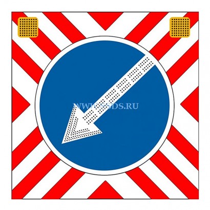 Светодиодный дорожный знак 4.2.2, основа 1500х1500 мм, круг 1200 мм (повышенной яркости)