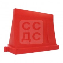 Водоналивной блок дорожный (пластиковый барьер) БДР-1,2 компактный красный