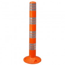 Парковочный гибкий столбик ПОЛИФЛЕКС (Poly-Flex) RLD 1000 оранжевый с белой пленкой