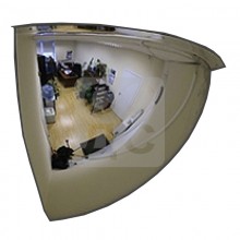 Зеркало для помещений купольное 1/4 полусферы (600 мм)